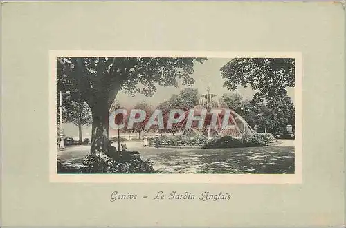 Cartes postales Geneve Le Jardin Anglais