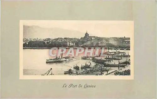 Cartes postales Le Port de Geneve Bateau