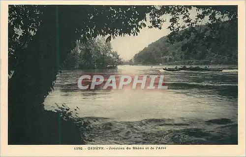 Cartes postales Geneve Junction du Rhone et de l Arve