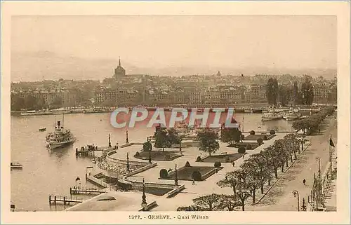 Cartes postales Geneve Quai Wilson Bateau