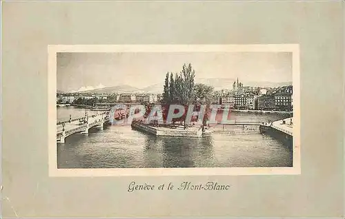 Cartes postales Geneve et le Mont Blanc