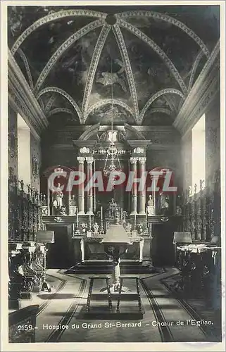 Cartes postales Hospice du Grand St Bernard Choeur de l eglise