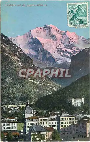 Cartes postales Interlaken und die Jungfrau