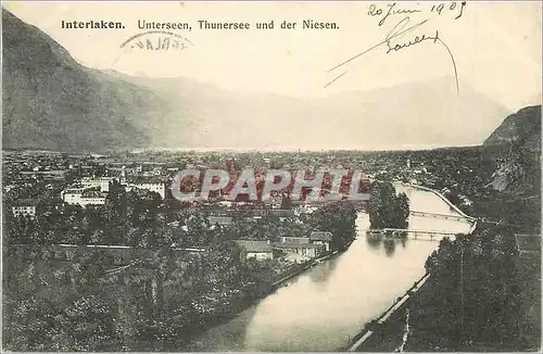 Cartes postales Interlaken Unterseen Thunersee und der Niesen