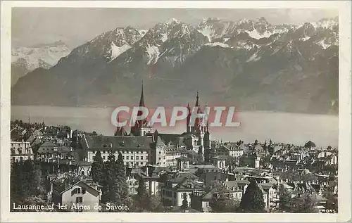 Cartes postales Lausanne et les Alpes de Savoie