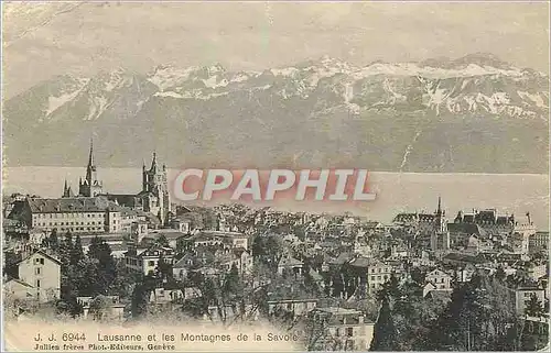 Cartes postales Lausanne et les Montagnes de la Saovie