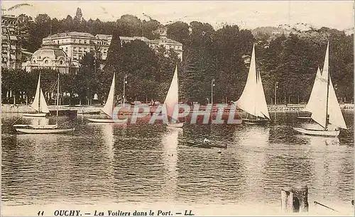 Ansichtskarte AK Ouchy Les Voiliers dans le port Bateaux