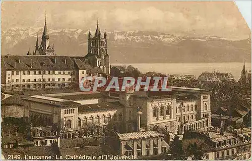 Cartes postales Lausanne La Cathedrale et l Universite