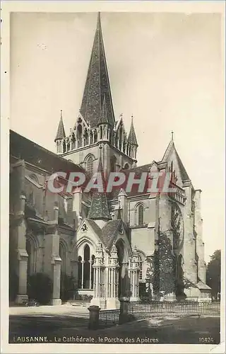 Ansichtskarte AK Lausanne La Cathedrale le Porche des Apotres
