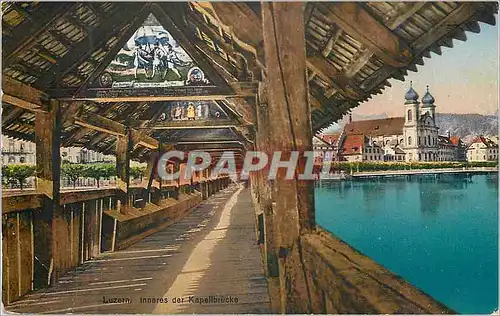 Cartes postales Luzern Inneres der Kappelbrucke