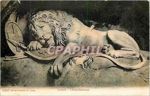 Ansichtskarte AK Luzern Lowendenkmal Lion