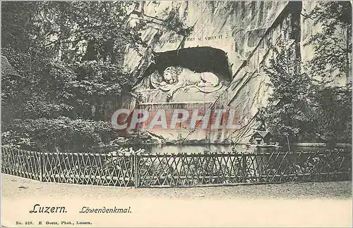 Cartes postales Luzern Lowendenkmal Lion