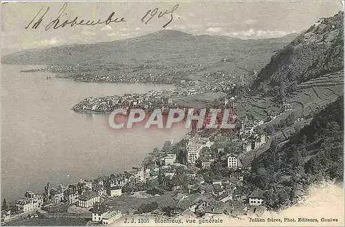 Cartes postales Montreux Vue generale