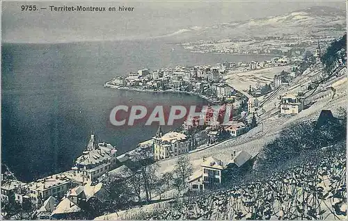 Cartes postales Territet Montreux en hiver