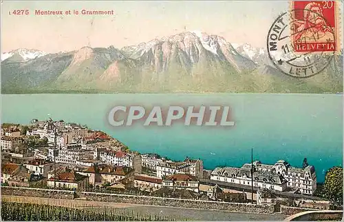 Ansichtskarte AK Montreux et le Grammont