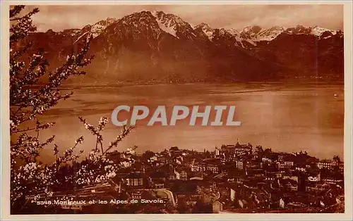Cartes postales Montreux et les Alpes de Savoie