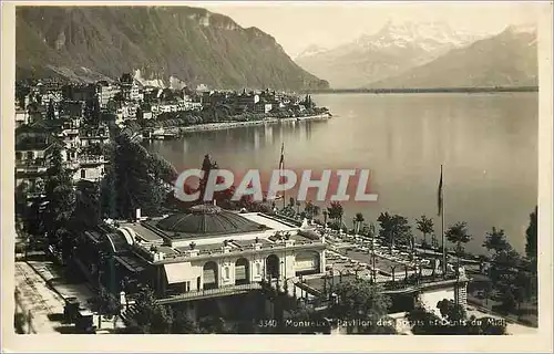 Cartes postales Montreux Pavillon des Sports et dents du Midi