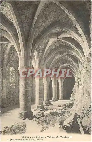 Cartes postales Chateau de Chillon Prison de Bonivard