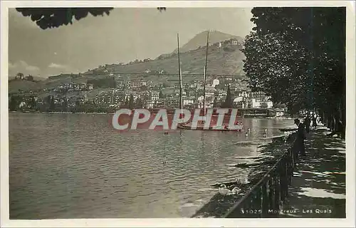 Cartes postales Montreux Les Quais Bateau