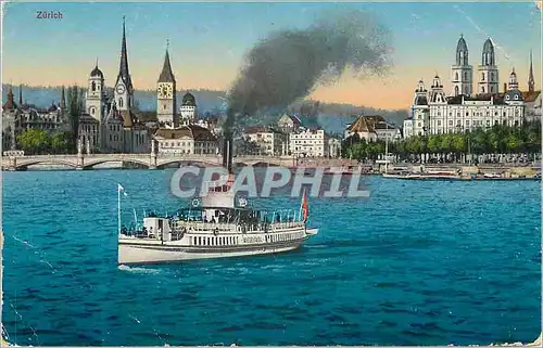 Cartes postales Zurich Bateau