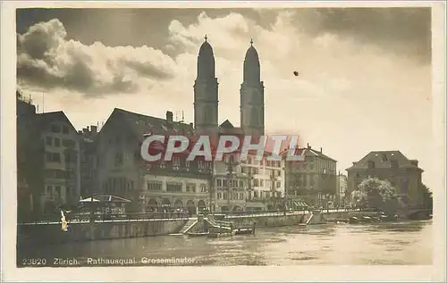 Cartes postales Zurich Rathausquai Grossmunster