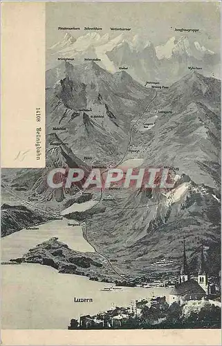 Cartes postales Luzern Brunigbahn Carte Postale Postkarte Cartolina Postale Photographie Veriag Wehrli A G Klich