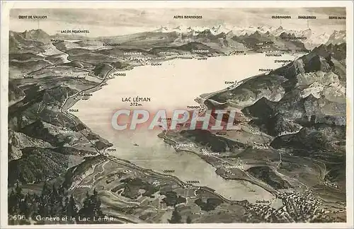Cartes postales Geneve et le Lac Leman