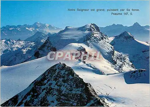 Cartes postales moderne Notre Seigneur est grand puissant par Sa force Psaume Colorphoto Edition Deriaz Baulmes Reproduc