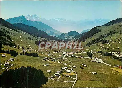 Cartes postales moderne Lumieres et couluers sur les Alpes Vaudoises Col Des Mosses Alt m Les Dents du Midi et le Chamos