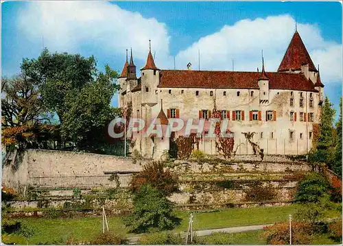 Cartes postales moderne Chateau d Oron Photo Izard Imprime en Suisse Edition Perrochet Lausanne Photo couluer Reproducti