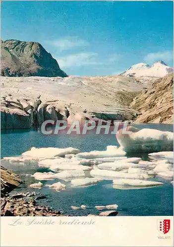 Cartes postales moderne La Luisse radieuse valais Le Lac de Marjelen et le Glacier d Aletsch Marjelen See am Aletsch Gle