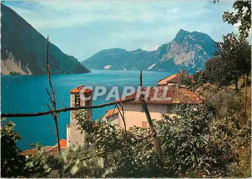 Cartes postales moderne Lago di Lugano Gandria