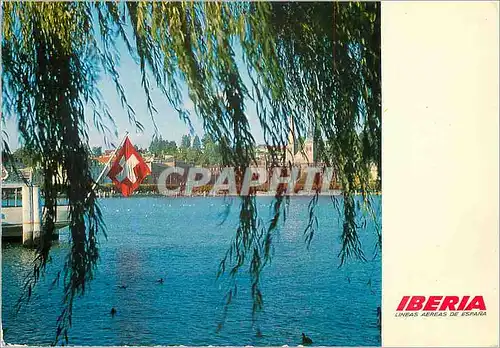 Cartes postales moderne Iberia Lineas Aereas de Espana Ginebra Suiza Iberia vuela diariamente e Norte y Sudamerica Europ