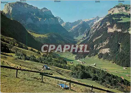 Cartes postales moderne Bogarten Marweis Altmann Santis Ebenalp Wasserauen Appenzell