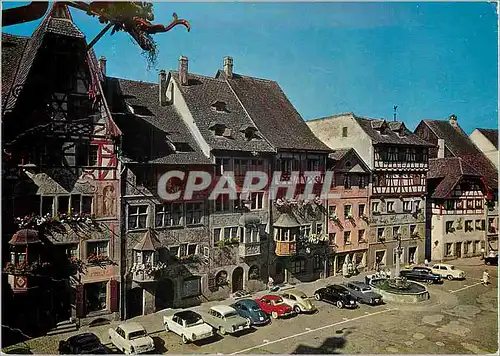 Cartes postales moderne Stein am Rhein Hauserfront am malerischen Rathausplatz