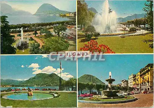 Cartes postales moderne Lugano Lugano Le fontane