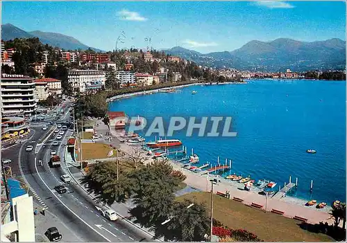 Cartes postales moderne Lugano Panorama Vue generale Gersamtansicht