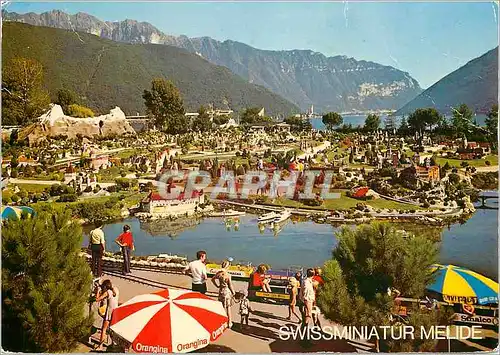 Cartes postales moderne Swissminiatur melide Melide Lugano Generalinsicht Vista generale