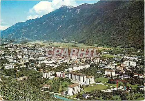 Moderne Karte Martigny Valais et la Pierra a Voir