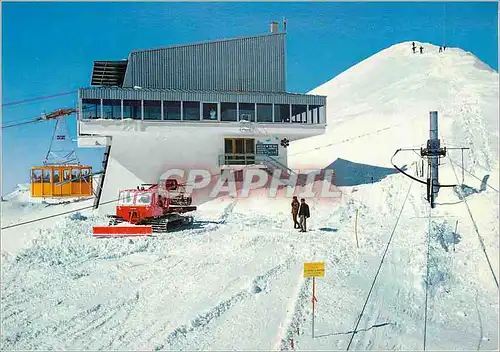 Moderne Karte Restaurant du glacier de la Plaine Morte sur Montana Crans alt