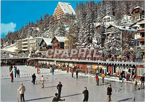 Cartes postales moderne La patinoire de Montana le curling