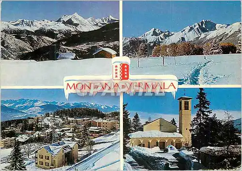 Cartes postales moderne Montana Vermala Montana Vermala alt Fabrication Suisse