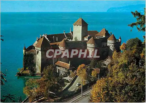 Cartes postales moderne Schweiz Suisse Switzerland Montreux Chateau de Chillon Castello di Chillon Schloss Chillon