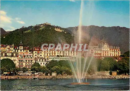 Cartes postales moderne Montreux Centre Juil 1962