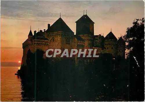 Cartes postales moderne Lac Leman Le Chateau de Chillon Reproduction interdite