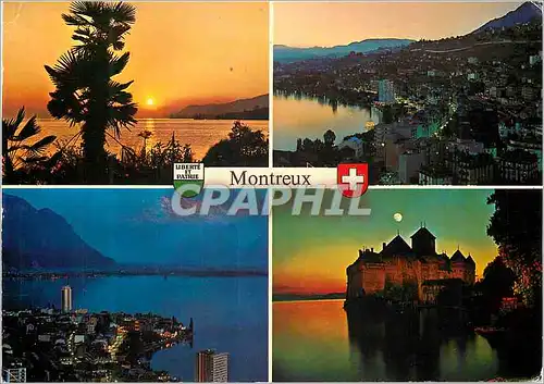Moderne Karte Montreux Liberte et Patrie Schweiz Suisse Switzerland Montreux Edition Photoglob S A Zurich Veve