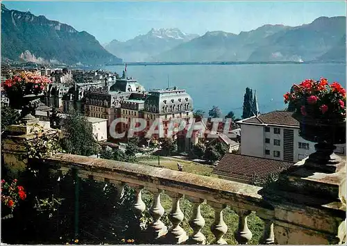Cartes postales moderne Montreux Vue generale Montreux Septembre Musical Helvetia Zurich
