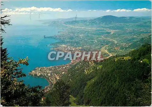 Cartes postales moderne Le Riviera Vaudoise Glion Montreux et Clarens Montreux Ville de Sejour