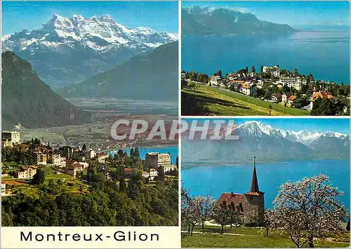 Moderne Karte Montreux Glion Septembre Musical Helvetia Photoglob Wehrli S A Zurich Vevey