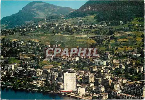 Cartes postales moderne Montreux Chernex Vue Aerienne Iris Mexichrome Helvetia